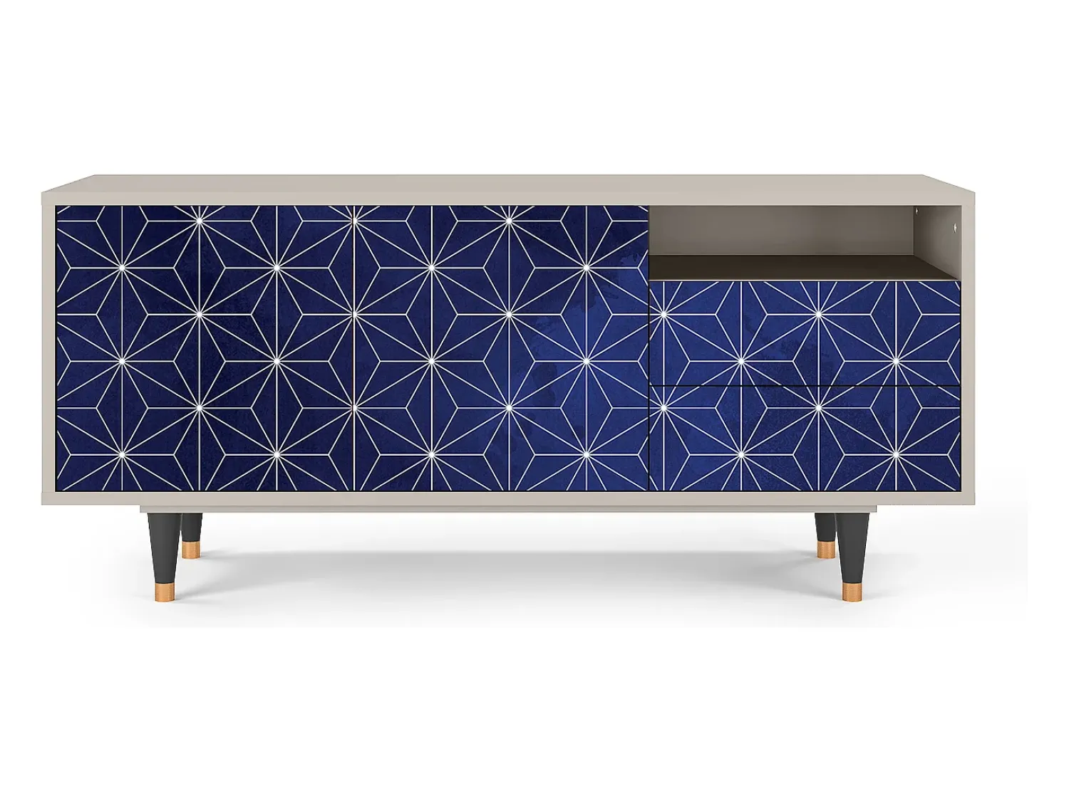 Mueble de TV - 125х56х41 cm - T7 - Milky Way, Areia^ Móvel De Tv