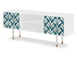 Móvel De Tv| Mueble de TV - 170х69х48 cm - T2 - Milky Tears, Branco Bege