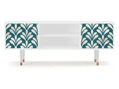 Móvel De Tv| Mueble de TV - 170х69х48 cm - T2 - Milky Tears, Branco Bege