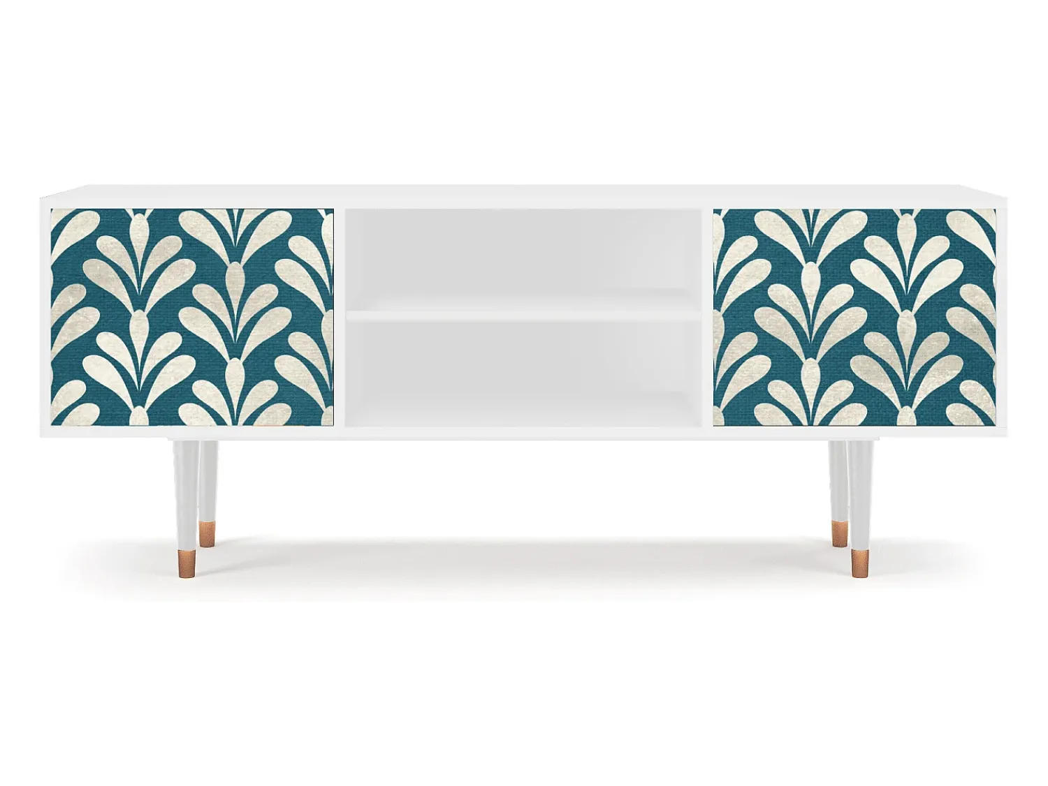 Móvel De Tv| Mueble de TV - 170х69х48 cm - T2 - Milky Tears, Branco Bege
