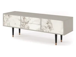 Móvel De Tv| Mueble de TV - 170х59х48 cm - T4 - Milk Marble, Areia Bege