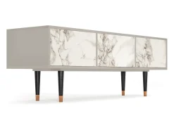 Móvel De Tv| Mueble de TV - 170х59х48 cm - T4 - Milk Marble, Areia Bege