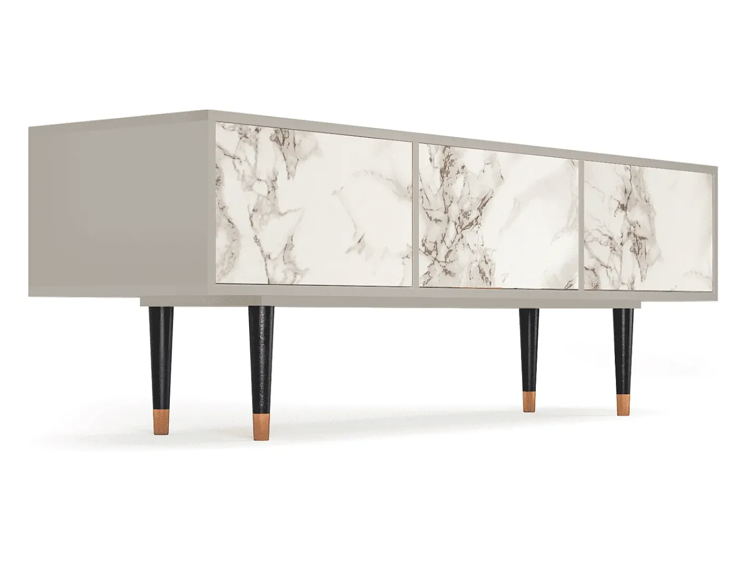 Móvel De Tv| Mueble de TV - 170х59х48 cm - T4 - Milk Marble, Areia Bege