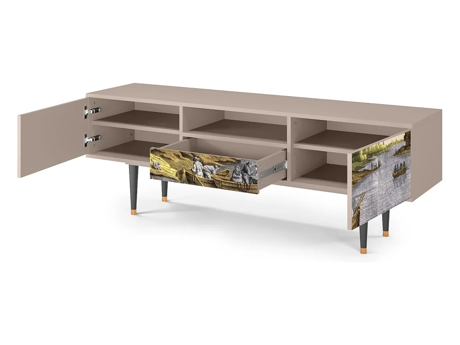 Mueble de TV - 170х59х41 cm - T6 - Mill along a River, Latte^ Móvel De Tv