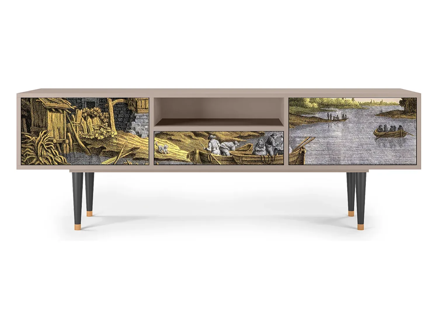 Mueble de TV - 170х59х41 cm - T6 - Mill along a River, Latte^ Móvel De Tv