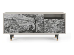 Móvel De Tv| Mueble de TV - 125х56х41 cm - T7 - Milites Requiescentes, Areia Bege