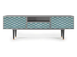 Discount Mueble de TV - 170х59х41 cm - T6 - Milky Tears, Cinza Cinzento