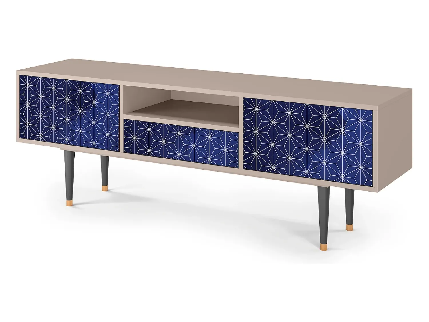 Online Mueble de TV - 170х59х41 cm - T6 - Milky Way, Areia Bege