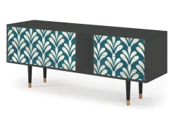 Móvel De Tv| Mueble de TV - 170х69х48 cm - T1 - Milky Tears, Antracite Cinza antracite