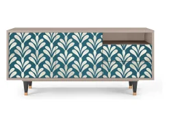 Móvel De Tv| Mueble de TV - 125х56х41 cm - T7 - Milky Tears, Latte Bege