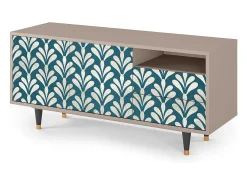 Móvel De Tv| Mueble de TV - 125х56х41 cm - T7 - Milky Tears, Latte Bege