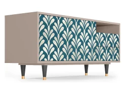 Móvel De Tv| Mueble de TV - 125х56х41 cm - T7 - Milky Tears, Latte Bege