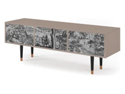 Móvel De Tv| Mueble de TV - 170х59х48 cm - T4 - Milites Requiescentes, Latte Bege