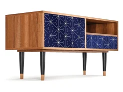 Móvel De Tv* Mueble de TV - 115х59х48 cm - T3 - Milky Way, Nogueira Castanho