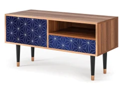 Móvel De Tv* Mueble de TV - 115х59х48 cm - T3 - Milky Way, Nogueira Castanho