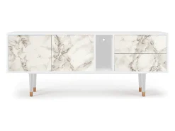 Móvel De Tv| Mueble de TV - 170х69х48 cm - T1 - Milk Marble, Branco Bege