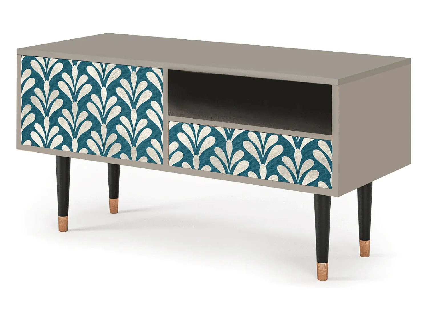 Mueble de TV - 115х59х48 cm - T3 - Milky Tears, Areia^ Móvel De Tv