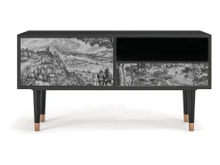 Móvel De Tv* Mueble de TV - 115х59х48 cm - T3 - Milites Requiescentes, Antracite Cinza antracite