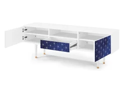 Mueble de TV - 170х59х41 cm - T6 - Milky Way, Branco^ Móvel De Tv