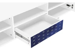 Mueble de TV - 170х59х41 cm - T6 - Milky Way, Branco^ Móvel De Tv