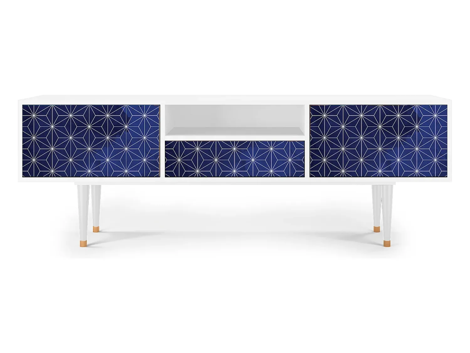Mueble de TV - 170х59х41 cm - T6 - Milky Way, Branco^ Móvel De Tv