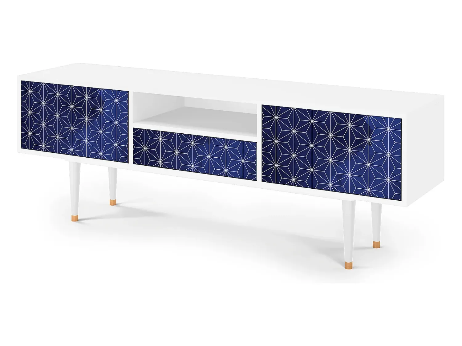 Mueble de TV - 170х59х41 cm - T6 - Milky Way, Branco^ Móvel De Tv