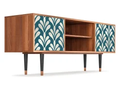 Móvel De Tv| Mueble de TV - 170х69х48 cm - T2 - Milky Tears, Nogueira Castanho