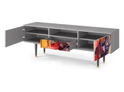 Móvel De Tv* Mueble de TV - 170х59х41 cm - T6 - Modern Art, Cinza Cinzento