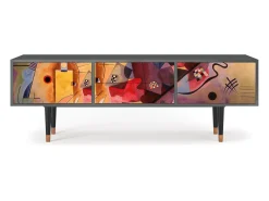 Hot Mueble de TV - 170х59х48 cm - T4 - Modern Art, Antracite Cinza antracite