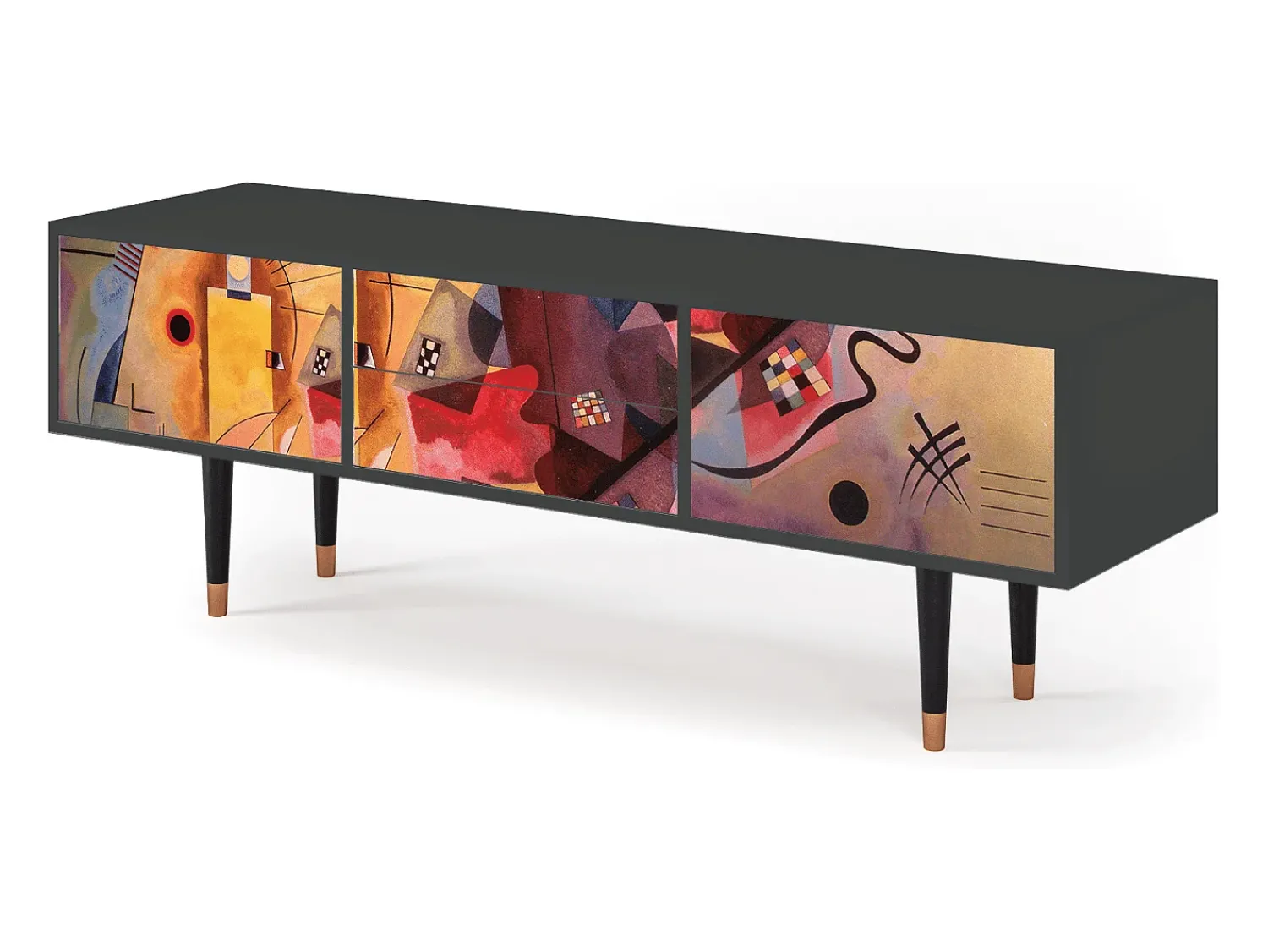 Hot Mueble de TV - 170х59х48 cm - T4 - Modern Art, Antracite Cinza antracite