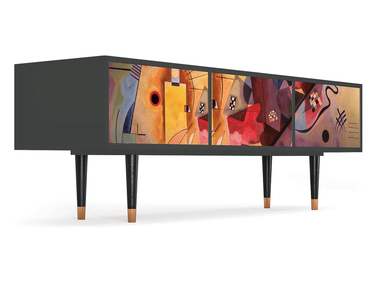 Hot Mueble de TV - 170х59х48 cm - T4 - Modern Art, Antracite Cinza antracite