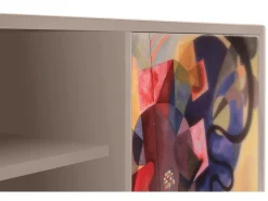 Móvel De Tv| Mueble de TV - 170х69х48 cm - T2 - Modern Art, Latte Bege