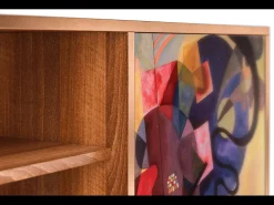 Móvel De Tv| Mueble de TV - 170х69х48 cm - T2 - Modern Art, Nogueira Castanho