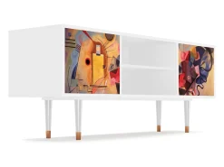 Online Mueble de TV - 170х69х48 cm - T2 - Modern Art, Branco Bege