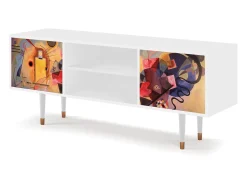 Online Mueble de TV - 170х69х48 cm - T2 - Modern Art, Branco Bege
