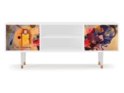 Online Mueble de TV - 170х69х48 cm - T2 - Modern Art, Branco Bege