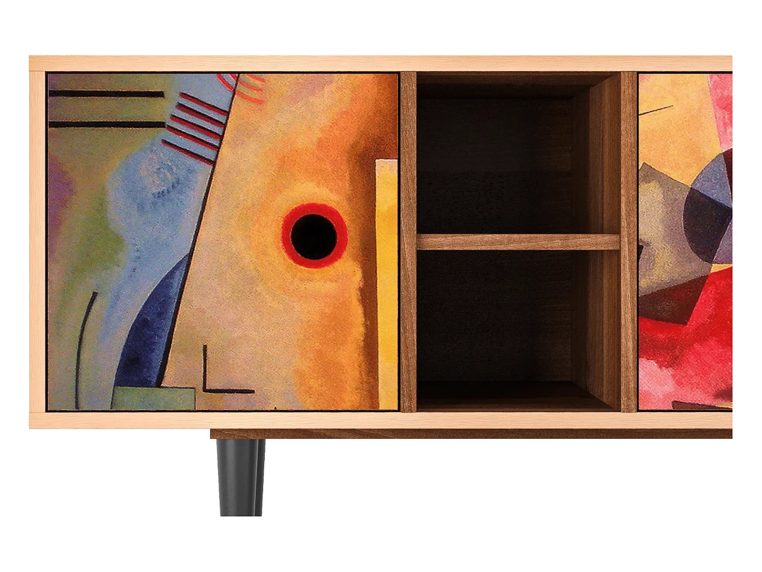 Mueble de TV - 150х69х41 cm - T5 - Modern Art, Nogueira Castanho
