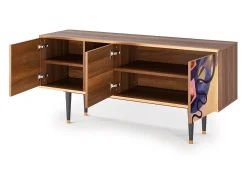 Mueble de TV - 150х69х41 cm - T5 - Modern Art, Nogueira Castanho