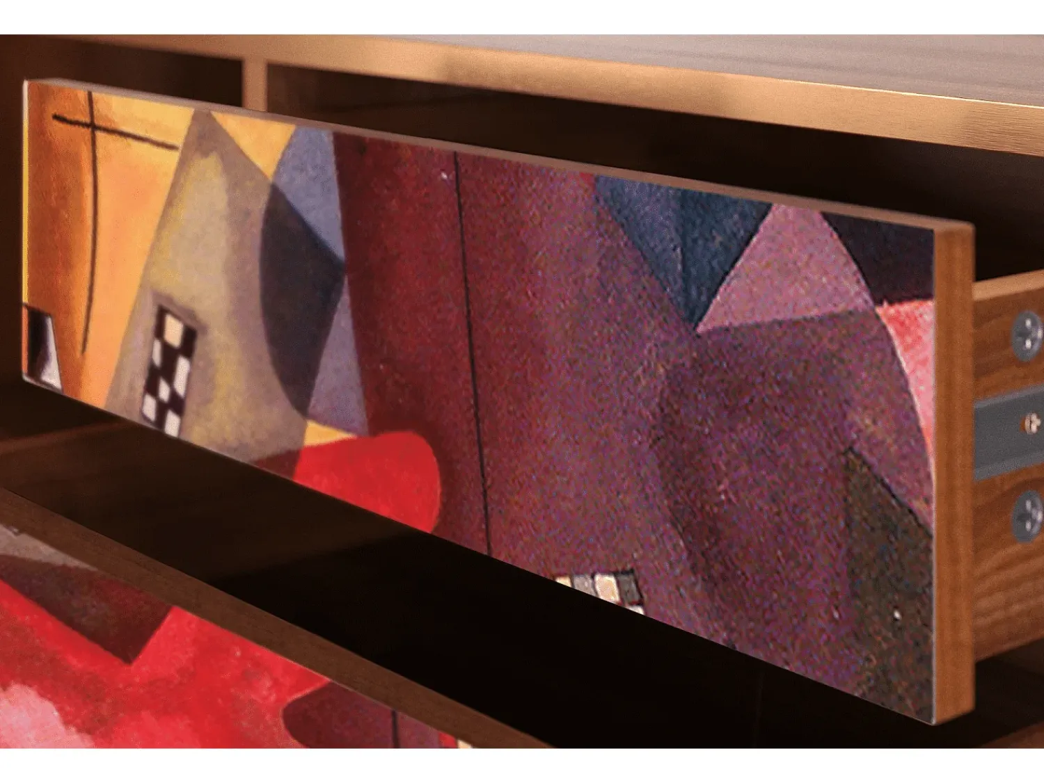 Móvel De Tv* Mueble de TV - 170х59х48 cm - T4 - Modern Art, Nogueira Castanho