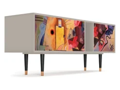 Móvel De Tv| Mueble de TV - 170х69х48 cm - T1 - Modern Art, Areia Bege