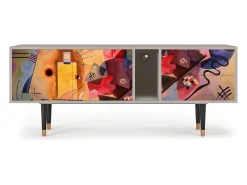 Móvel De Tv| Mueble de TV - 170х69х48 cm - T1 - Modern Art, Areia Bege