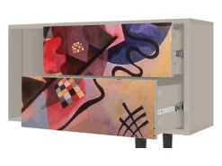 Móvel De Tv| Mueble de TV - 170х69х48 cm - T1 - Modern Art, Areia Bege
