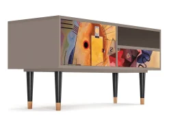 Móvel De Tv| Mueble de TV - 115х59х48 cm - T3 - Modern Art, Latte Bege