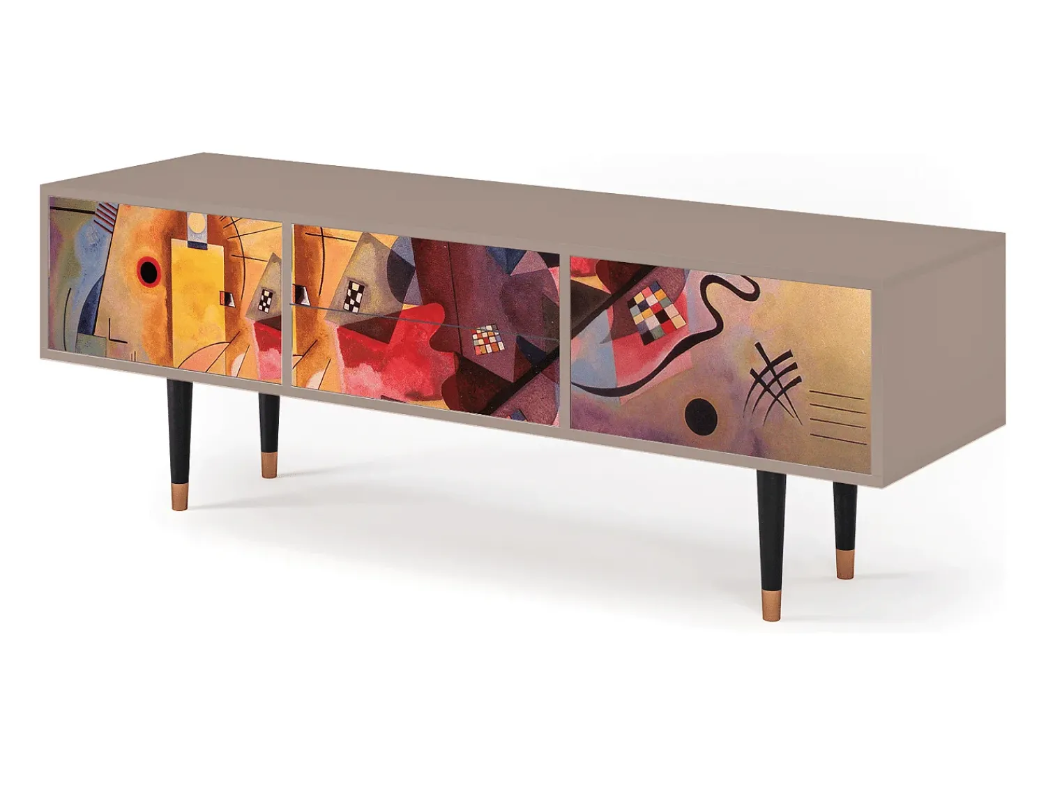 Clearance Mueble de TV - 170х59х48 cm - T4 - Modern Art, Latte Bege