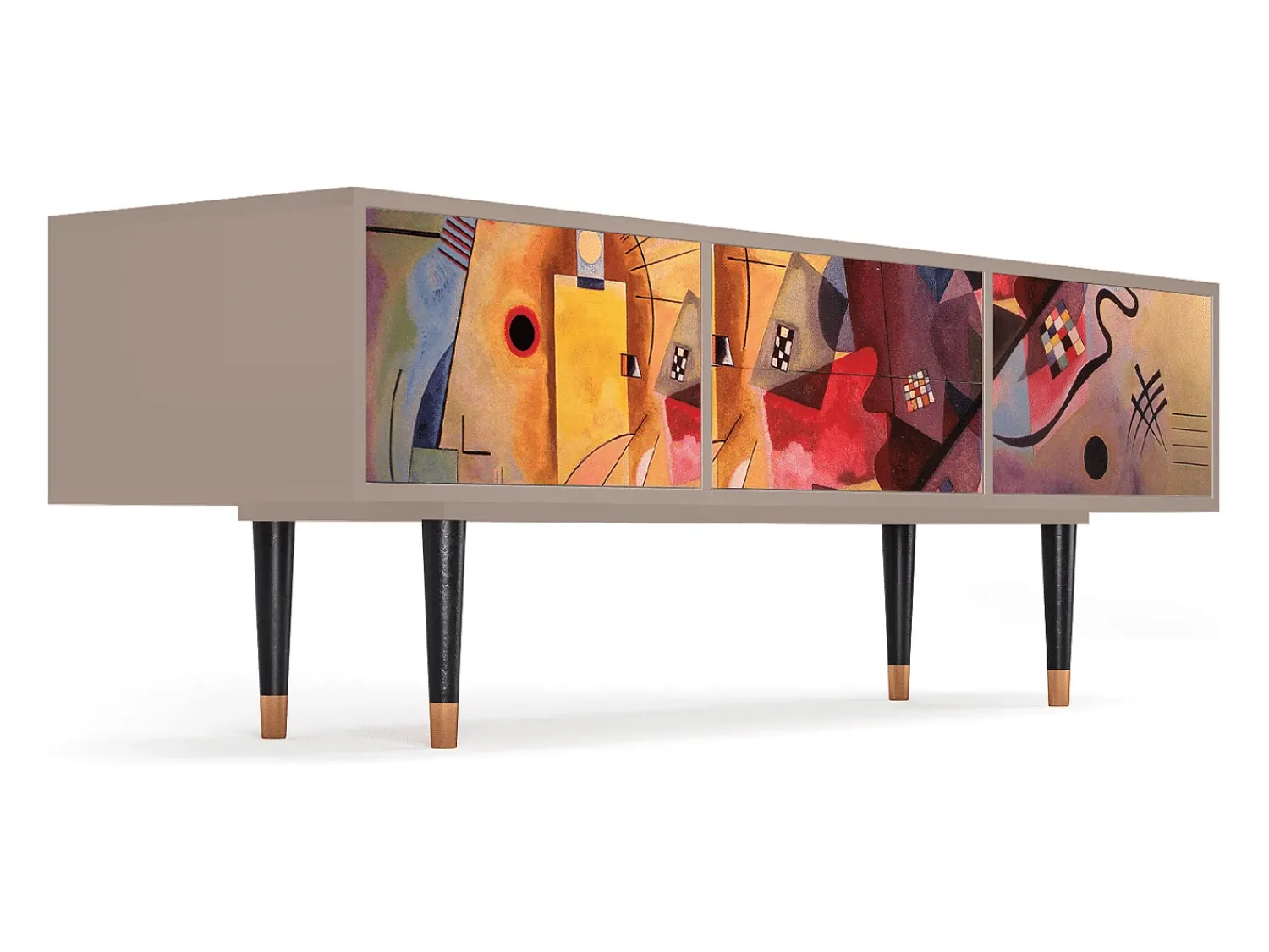 Clearance Mueble de TV - 170х59х48 cm - T4 - Modern Art, Latte Bege