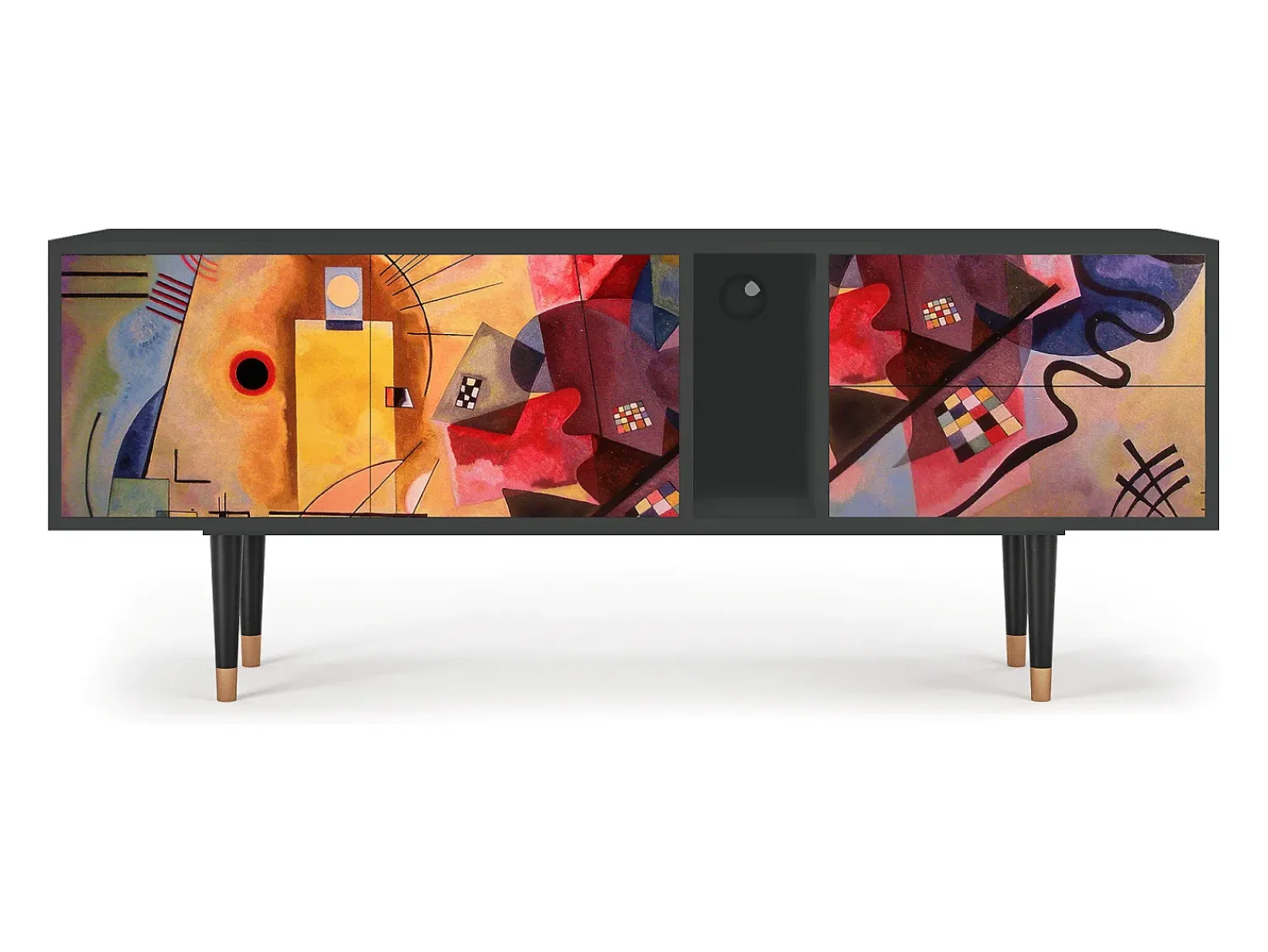 Mueble de TV - 170х69х48 cm - T1 - Modern Art, Antracite^ Móvel De Tv