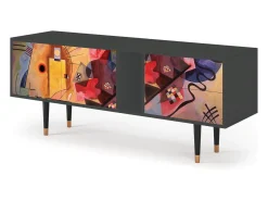 Mueble de TV - 170х69х48 cm - T1 - Modern Art, Antracite^ Móvel De Tv