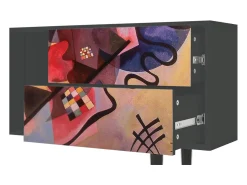 Mueble de TV - 170х69х48 cm - T1 - Modern Art, Antracite^ Móvel De Tv