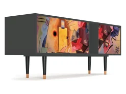 Mueble de TV - 170х69х48 cm - T1 - Modern Art, Antracite^ Móvel De Tv