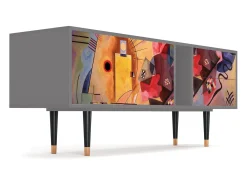 Mueble de TV - 170х69х48 cm - T1 - Modern Art, Cinza Cinzento